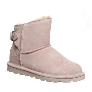 Pink Sparkle Detail Bear Paw boots